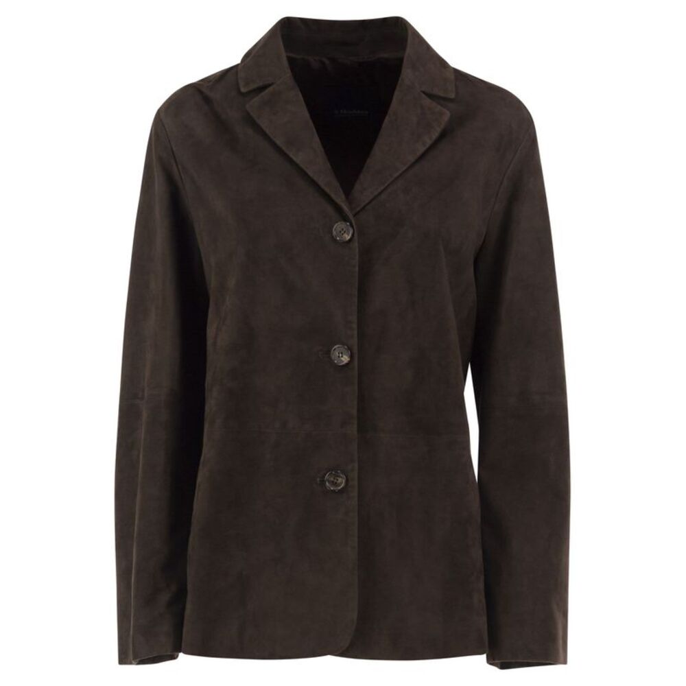 S Max Mara Women Smmancora - Single-Breasted Suede Jacket